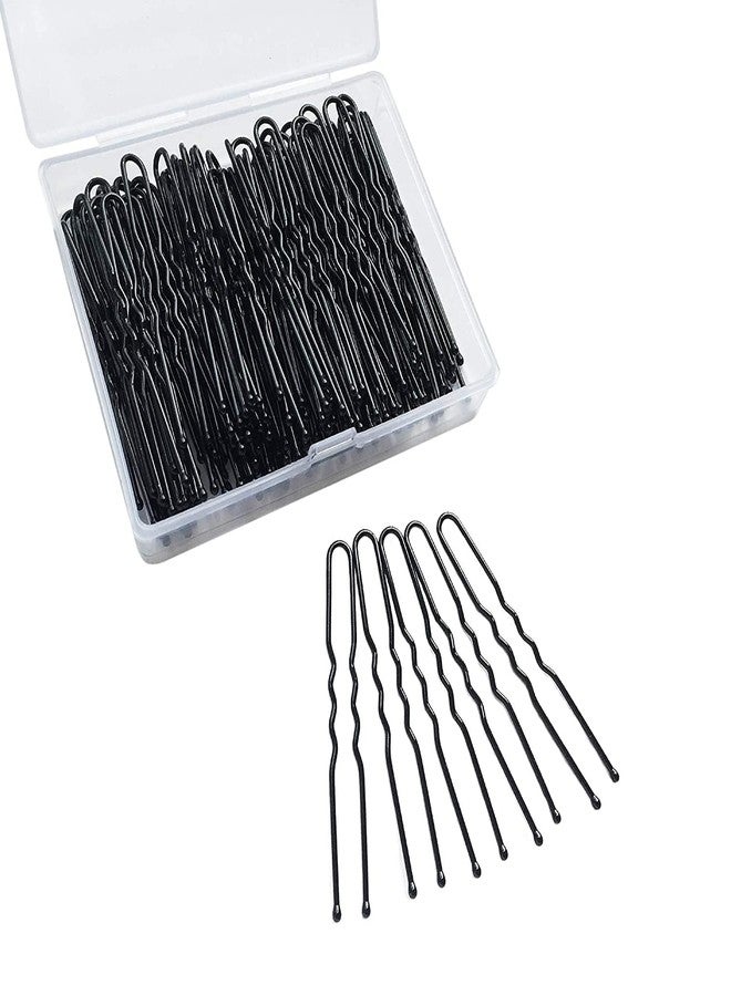 TAPBULL U Shaped Bun Hair Pins, Wedding Bridal Black Hair Pins (Black-60Pcs) - Image 1