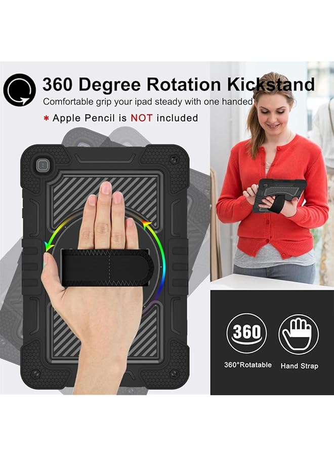 إيروريكس جراب متوافق مع جهاز Honor Pad X8 مقاس 10.1 بوصة وX8 Lite مقاس 9.7 بوصة 2022، جراب متين مقاوم للصدمات مع حامل وحزام كتف قابل للتعديل للأطفال، وردي أحمر وردي - Image 2