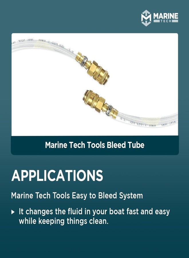 M Marine Tech Tools Marine Tech Tools Bleed Tube, Seastar Hydraulic Steering Bleed Kit, Fits Seastar Hydraulic Cylinders, Seastar Hydraulic Steering Bleed Kit, Seastar Bleeding System - Image 2