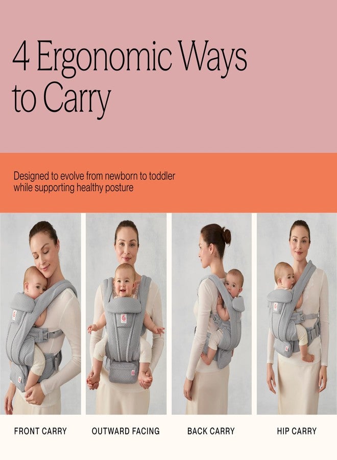Ergobaby Omni Deluxe Baby Carrier for Newborn to Toddlers 0-48 Months (7-45 lbs) - 4-Position 100% Premium Cotton Baby Carrier with Ergonomic Support, Storage Pockets, and Sun Hood - Natural Beige - Image 5