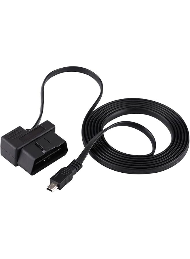 eWINNER Obd2 Obd Power Cable For Dash Camera Obd To Mini Usb Obdii Adapter Hardwire Charger Cable 24 Hours Surveillance And Acc Two Mode Mini Usb Port - Image 1