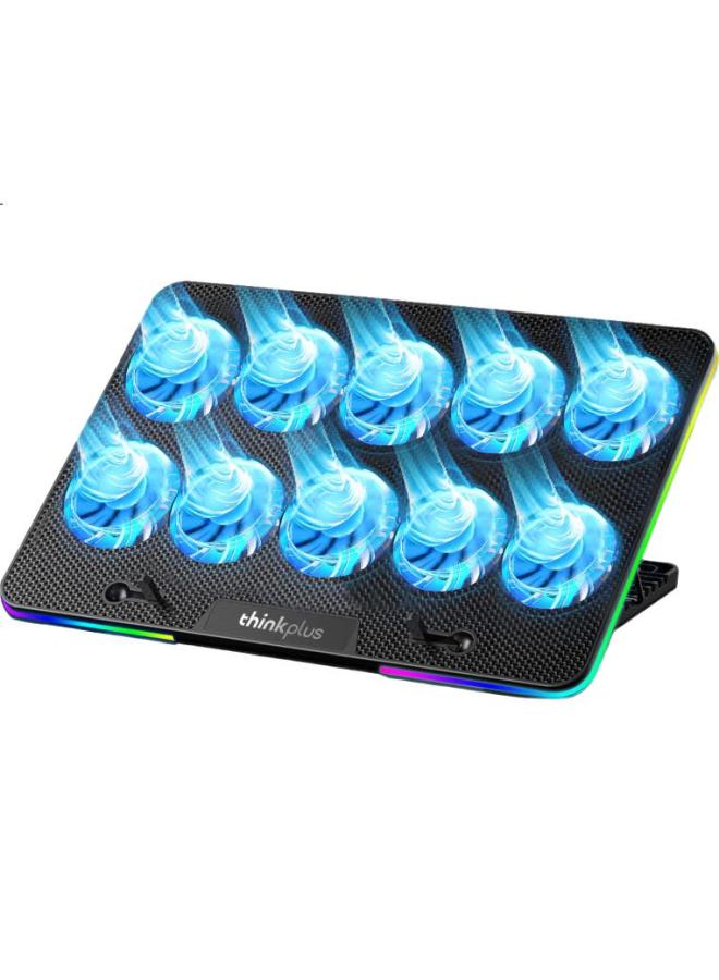 Thinkpad Lenovo Laptop Cooling Pad, Ten Fans/Seven-Level Multi-Angle Adjustment/Cooling And Noise Reduction/For 13-17 Inch Laptops, Zja9 - Image 1