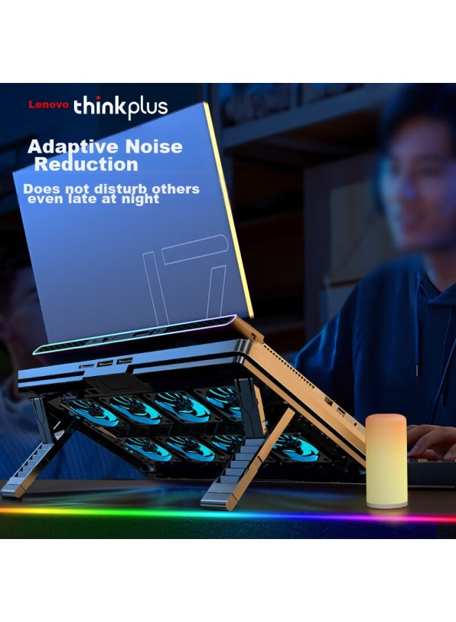 Thinkpad Lenovo Laptop Cooling Pad, Ten Fans/seven-level Multi-angle Adjustment/cooling And Noise Reduction/for 13-17 Inch Laptops, Zja9 - Image 1
