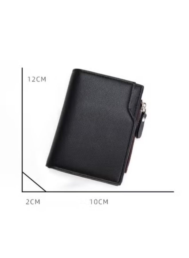 عام محفظة ذكية قصيرة للرجال: متعددة البطاقات ، أنيقة بأزرار رأسية صغيرة - Image 5