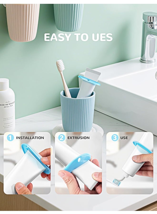 4PCS البلاستيك معجون الأسنان ضاغط، حمام مستحضرات التجميل أنبوب التوزيع مقبض - Image 4