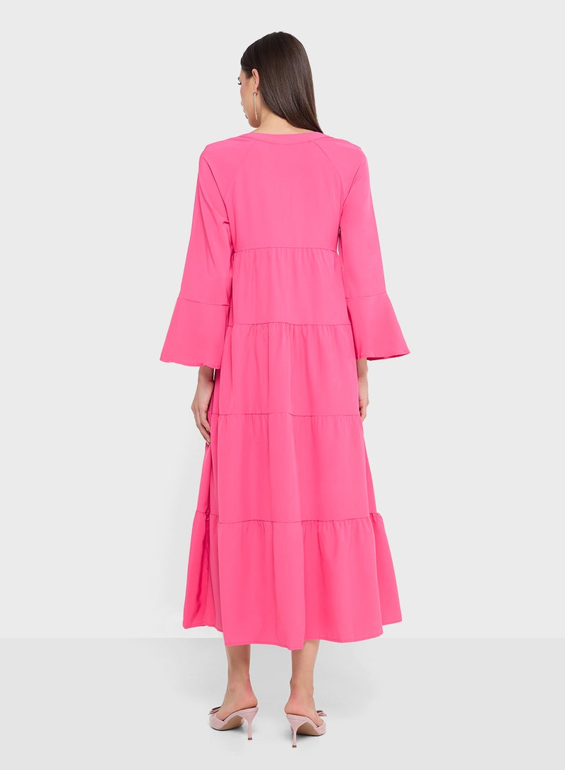 ايلا فستان مريح متعدد الطبقات - Image 2