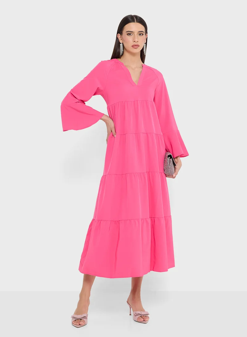 ELLA Tiered Relaxed Dress