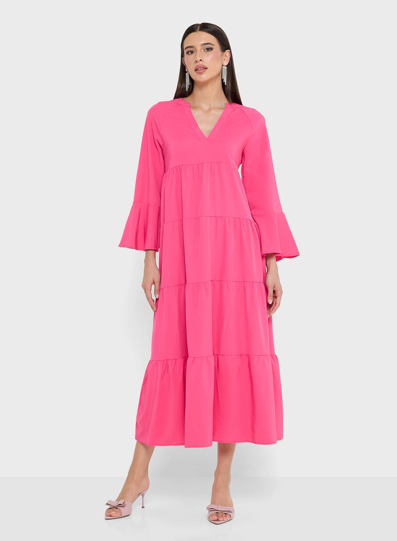 ايلا فستان مريح متعدد الطبقات - Image 1