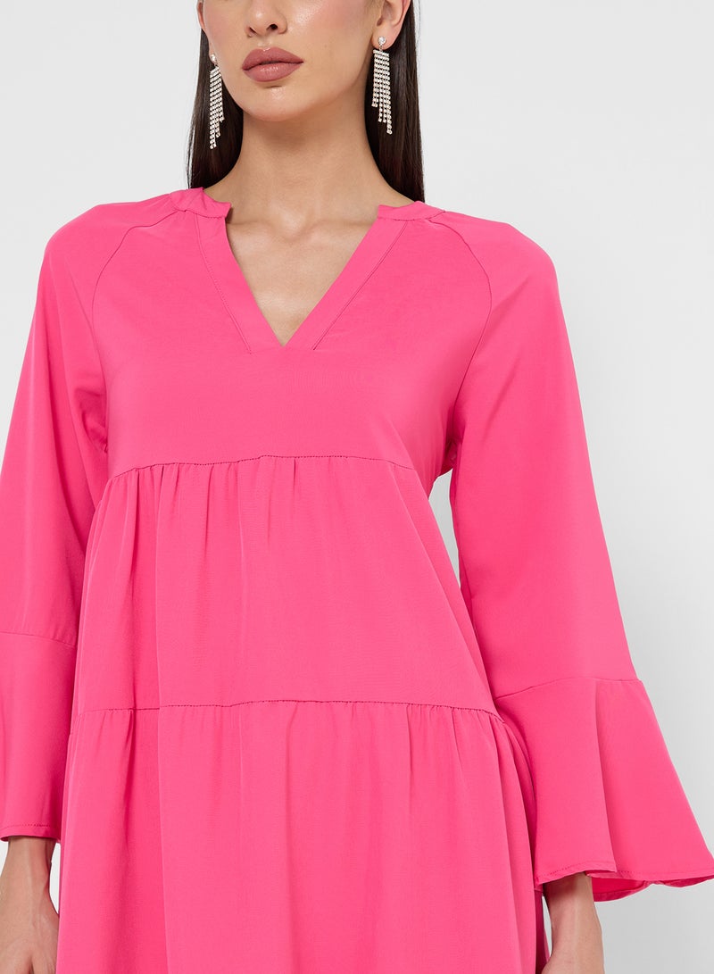 ايلا فستان مريح متعدد الطبقات - Image 3