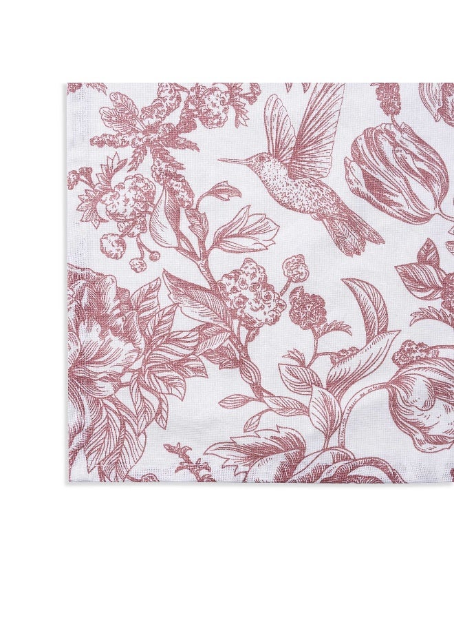 Pan Home طقم مناديل زهرية 4 قطع 45X45 سم - وردي - Image 4