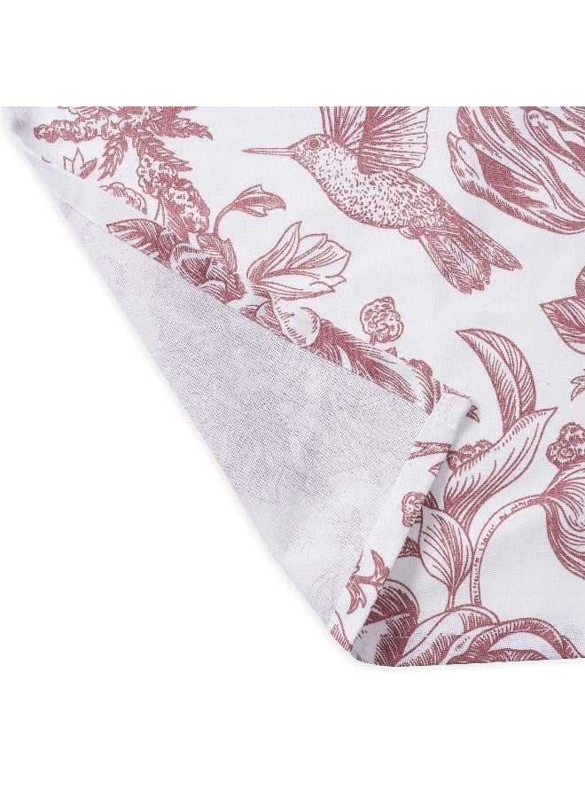 Pan Home طقم مناديل زهرية 4 قطع 45X45 سم - وردي - Image 3