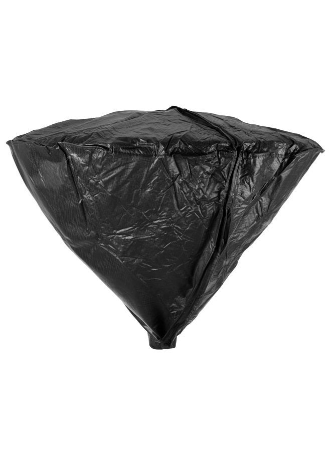 Fire Sense 02054 Outdoor Vinyl Head Cover LPG Patio Heaters Heavy Duty 10 Gauge Felt Lined Waterproof Weather Resistant with 32" Reflectors - Black - Image 1