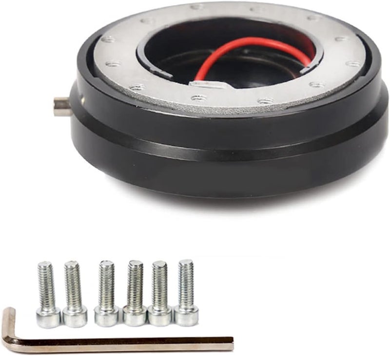 QASULER Thin Version Steering Wheel Quick Release Hub Adapter - Image 1