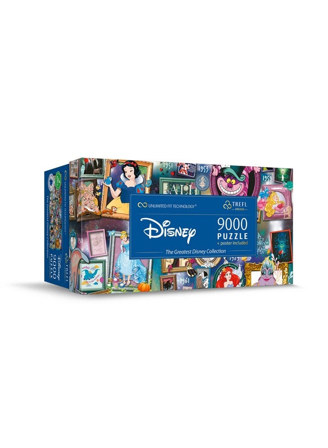 Trefl Disney 9000 Piece Jigsaw Puzzle The Greatest Disney Collection Prime 78"x37" - Image 1