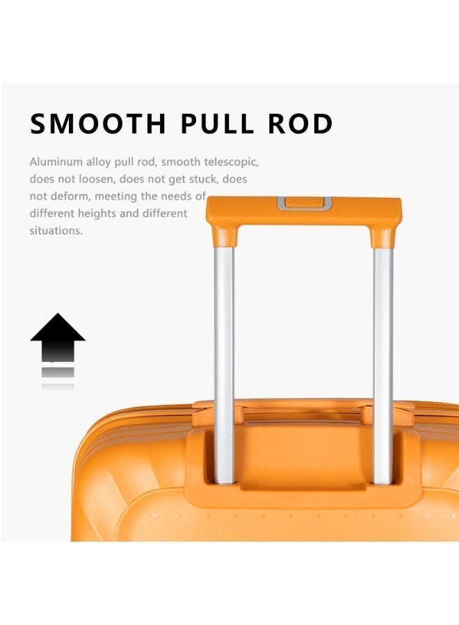 NEWCOM 20/24/28 Polypropylene Suitcase, 4 Spinner Wheels, Lightweight Hard Shell | Shock Resistant | Durable PP Material | Fashion Design | Warranty | NEWCOM - Image 3