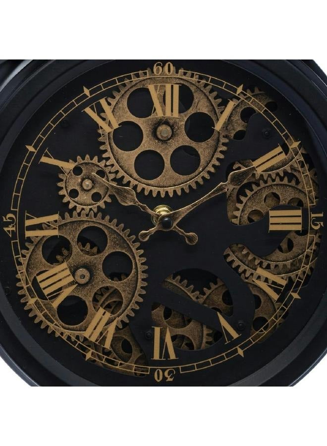 لوفت جانيس، ساعة طاولة جير، طول 26 × عرض 8.5 × ارتفاع 33 سم، أسود، معدني - 169313 - Image 4