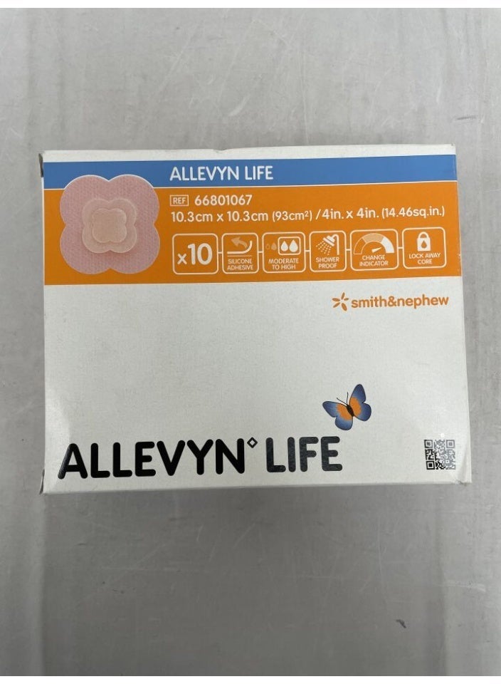 سميث اند نفيو عبوة 10 قطع من ضمادات أليفن لايف (Allevyn Life) من سميث آند نيفيو - مقاس 10.3×10.3 سم - موديل 66801067 - Image 3
