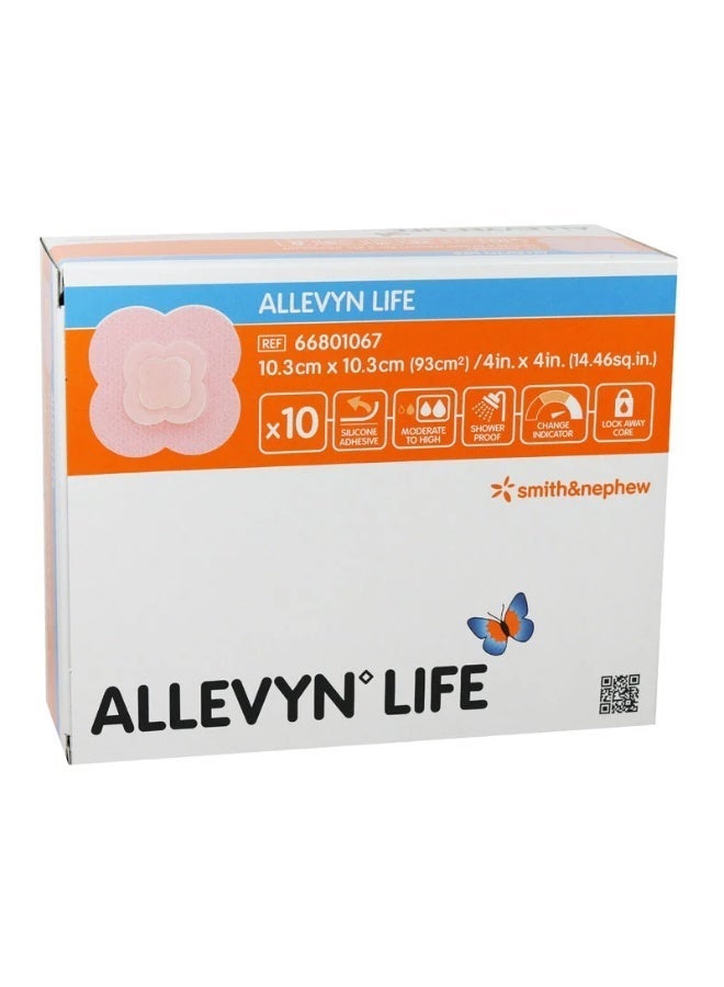 سميث اند نفيو عبوة 10 قطع من ضمادات أليفن لايف (Allevyn Life) من سميث آند نيفيو - مقاس 10.3×10.3 سم - موديل 66801067 - Image 2