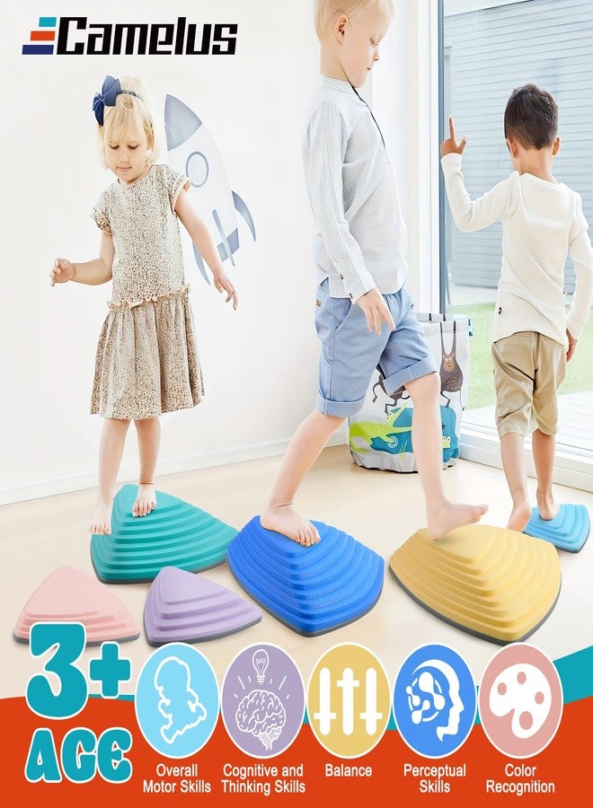 CAMELUS Stepping Stones for Kids, Non-Slip Toddlers Stepping Stones, Balance River Toys Indoor Outdoor Activity, Obstacle Course Sensory Toys, Birthday, Children's Day and Christmas Gift - Image 2