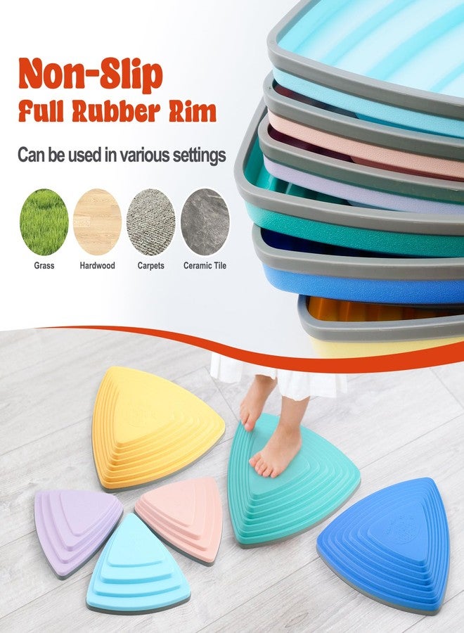 CAMELUS Stepping Stones for Kids, Non-Slip Toddlers Stepping Stones, Balance River Toys Indoor Outdoor Activity, Obstacle Course Sensory Toys, Birthday, Children's Day and Christmas Gift - Image 4