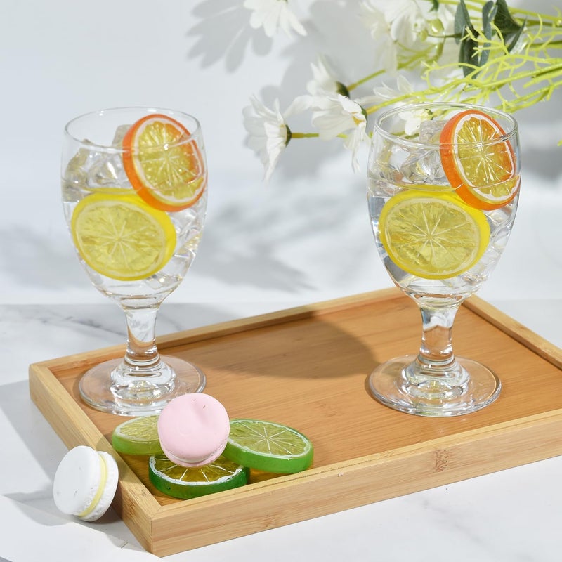 CHLJAR 10.5oz Water Goblets Set of 6, Clear Goblet Glasses Set for Home Bar, Wedding, Party, Elegant Design for Iced Tea, Sangria, Juice, Dishwasher Safe, Perfect for Daily Use Special Occasions - Image 5