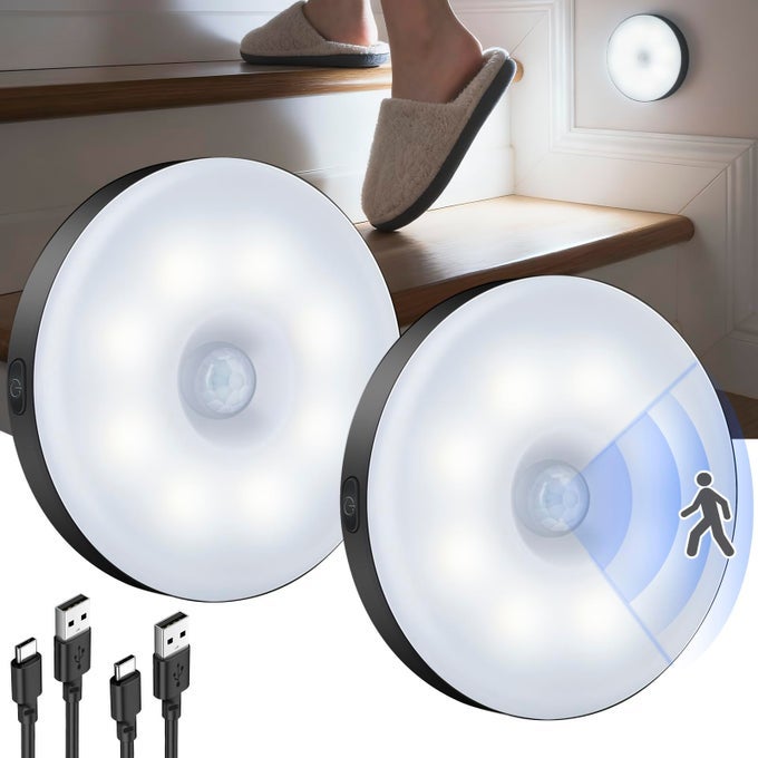 MOTION SENSOR NIGHT LIGHT 2 PACK LED NIGHT LIGHTS DUSK TO DAWN MOTION SENSOR FOR BEDROOM BATHROOM TOILET STAIRS KITCHEN HALLWAY