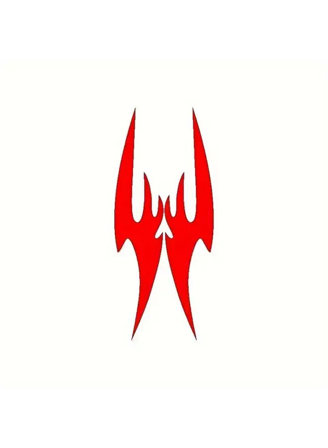 Yellow Flame Design Universal Car Sticker Cover for Engine Hood Personal Modifications - Image 5