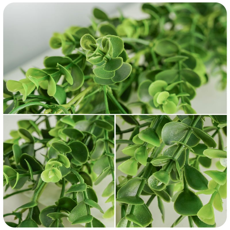 Vlorart 6FT Artificial Boxwood Garland, Faux Vines Hanging Plant Greenery Garland for Wedding Backdrop Arch Wall Farmhouse Party Decor, UV Protected Indoor Outdoor Use - Image 3