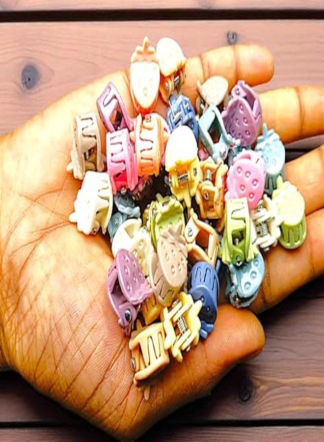 Freebies 30 Pcs Mini Hair Clutcher | Stylish Colorful Strawberry Hair Clips | Cute Small Hair Accessories for Daily Use - Image 1