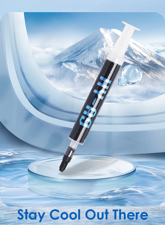 هالنزي معجون حراري عالي الأداء لتبريد جميع المعالجات CPU و GPU وأجهزة الكمبيوتر وPS4 وXbox. معجون حراري عالي التوصيل الحراري، طويل العمر، تطبيق آمن، وغير موصل. - Image 4