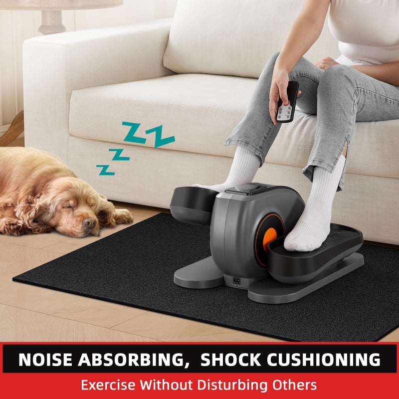 GymCope Treadmill Mat, 7'x3'/6'x3'/6'x2.5'/5.6'x2'/4'x2', 6mm Thick Exercise Equipment Gym Mat for Hardwood FloorCarpet, Compatible with Peloton Bike, Indoor Spin Bike, Elliptical - Image 4