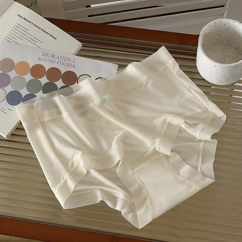 [ And Fast Delivery] Nylon Underwear Women'S Summer Thin Ice Silk Seamless Waist Breathable Mask Briefs Girls - Image 1