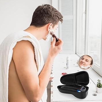 Linkidea Hard Shell Electric Shaver Storage Bag Shaver Storage Case for Daily Use or Travel Mens Electric Trimmer Shaver Case Compatible with Philips Norelco Series 5 Black - Image 5
