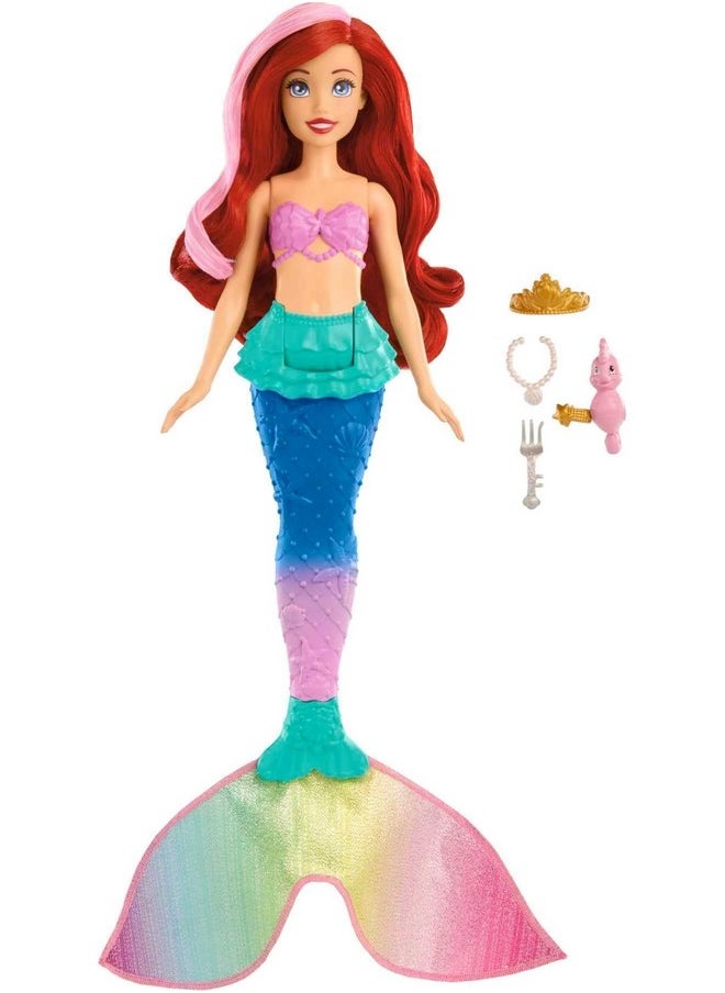 Mattel Games Disney Princess Toys, Ariel Swimming Mermaid Fashion Doll With Color-Change Hair & Tail, Inspired By The Little Mermaid Movie  - Image 1