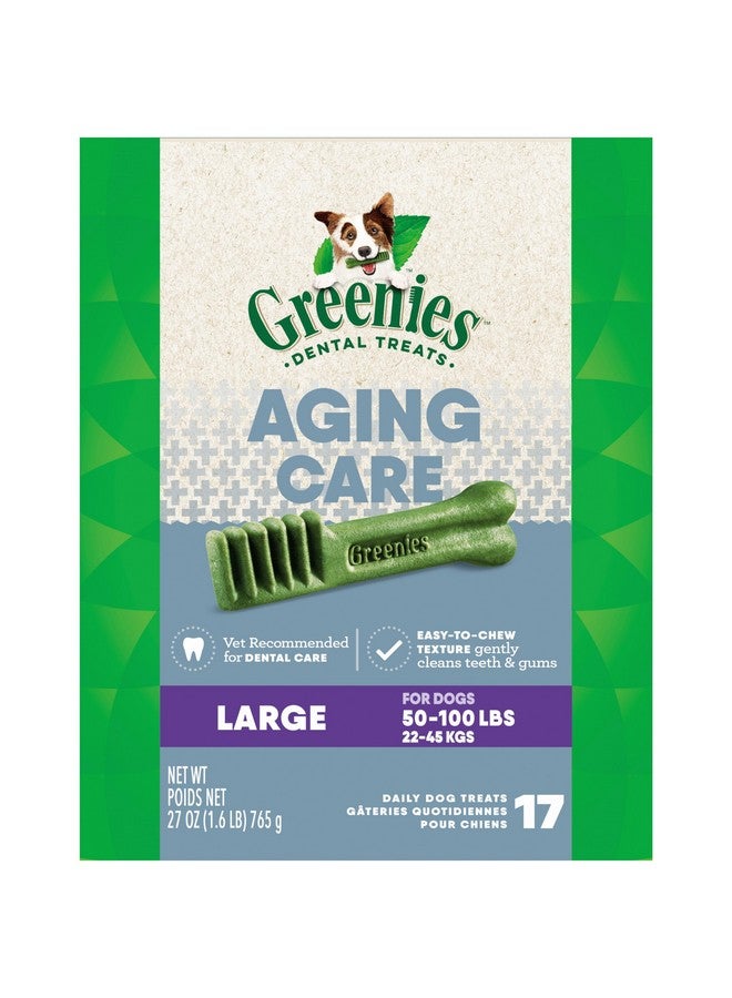 Greenies Aging Care Large Natural Dental Care Dog Treats, 27 oz. Pack (17 Treats) - Image 1