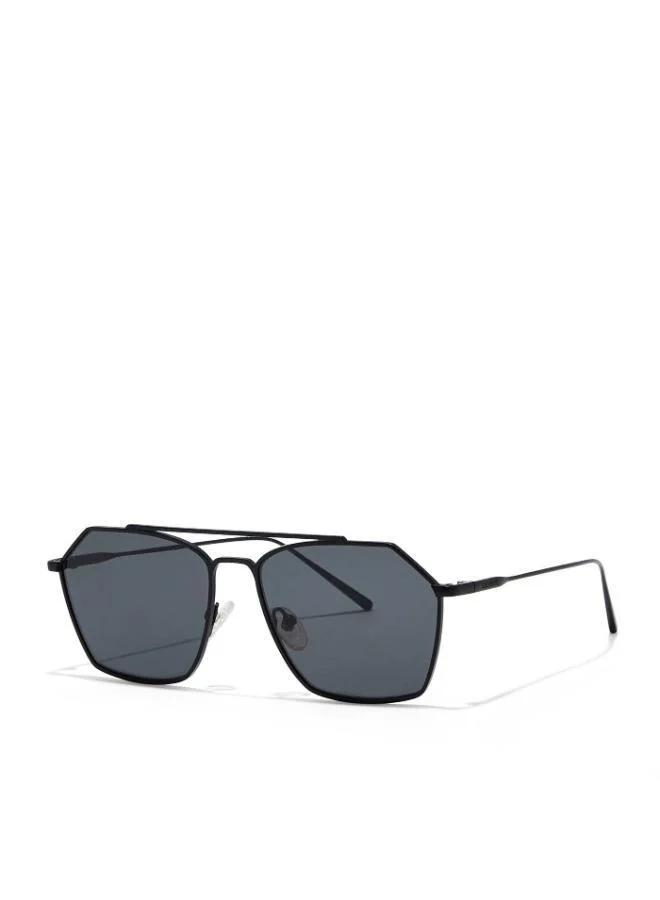 30Sundays 30Sundays FIGARO - La French Collection Men's Aviator Sunglasses, Black/Gray