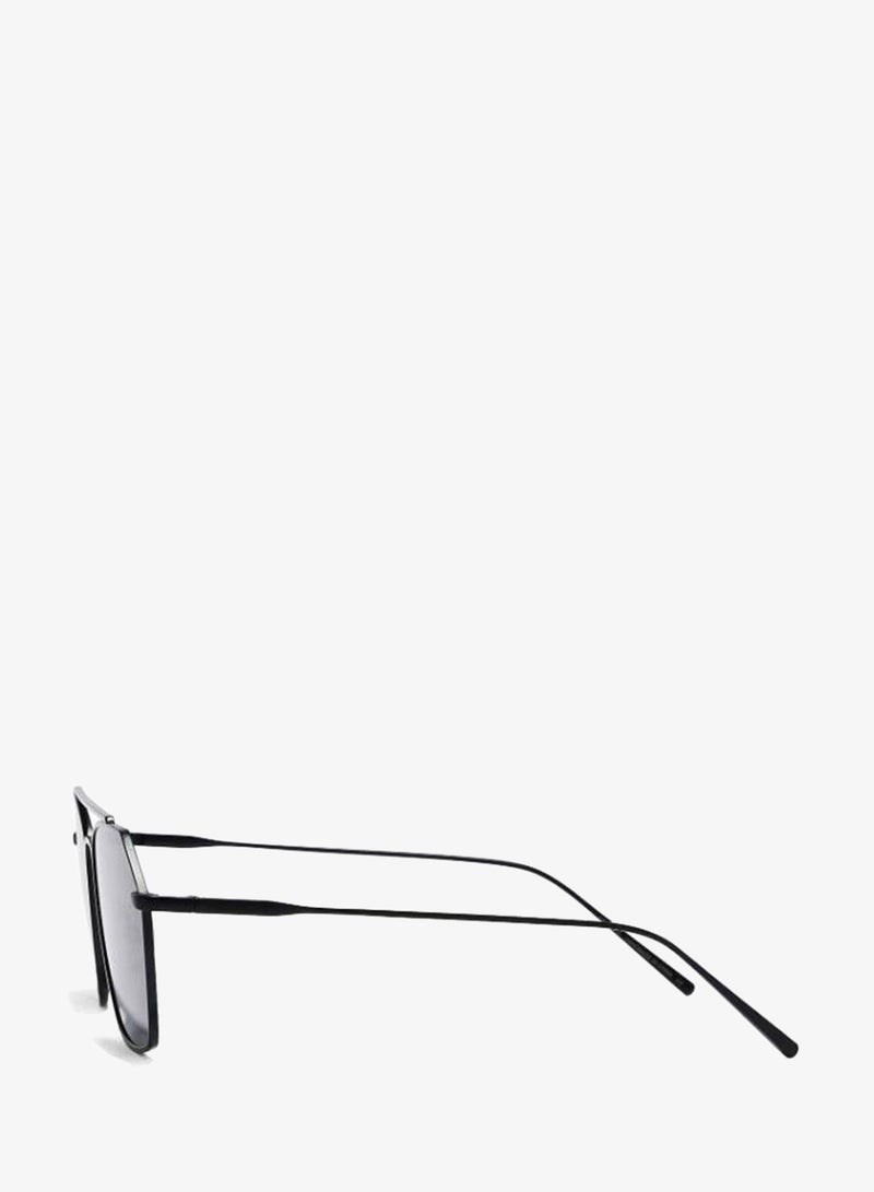 30Sundays FIGARO - La French Collection Men's Aviator Sunglasses, Black/Gray - Image 3