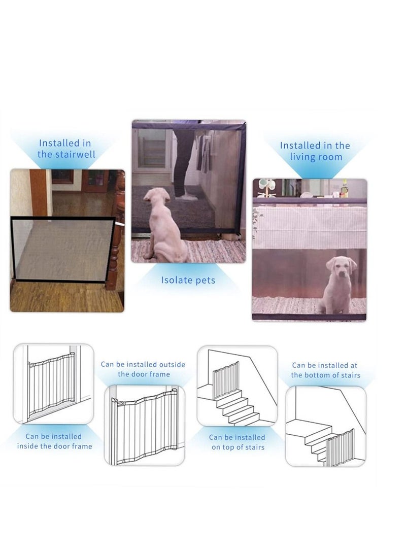 XiuWoo Portable Folding Baby Safety Gate 110 * 72cm  - Image 3