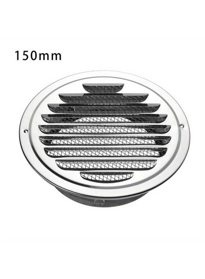 150mm Stainless Steel Round Air Vent Grille Durable Metal Construction Easy Installation - Image 4