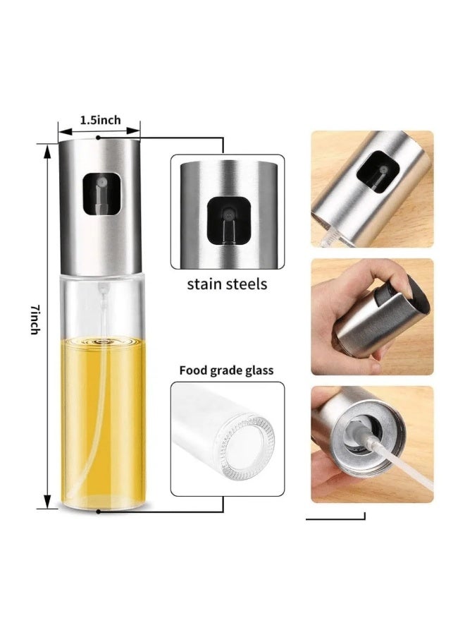 داني هوم زجاجة رذاذ زيت الطعام من داني هوم 100 مل – بخاخ زيت الطهي القابل لإعادة التعبئة لزيت الزيتون والخل وتتبيلة السلطة - Image 4