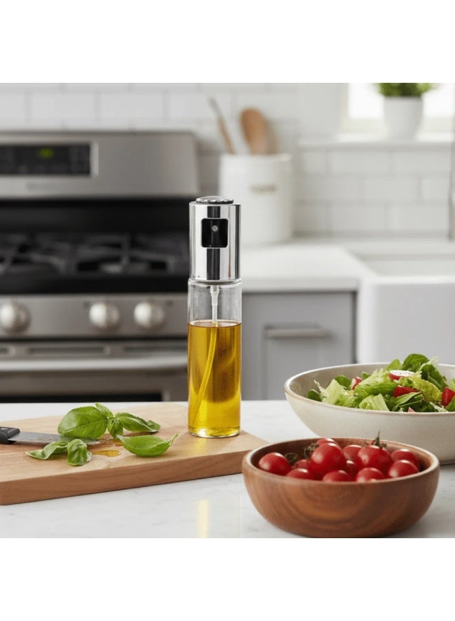 داني هوم زجاجة رذاذ زيت الطعام من داني هوم 100 مل – بخاخ زيت الطهي القابل لإعادة التعبئة لزيت الزيتون والخل وتتبيلة السلطة - Image 2