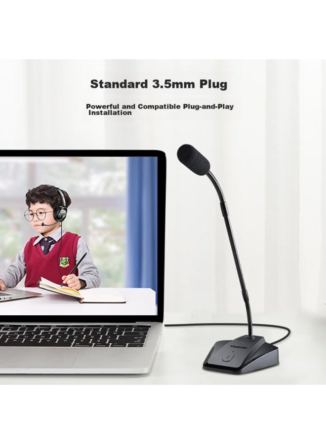 Takstar Ms-580 Wired Conference Microphone For Online Cl, Desktop Computers, Laptops, Voice Chat, Gaming, And Condenser Microphone - Image 4