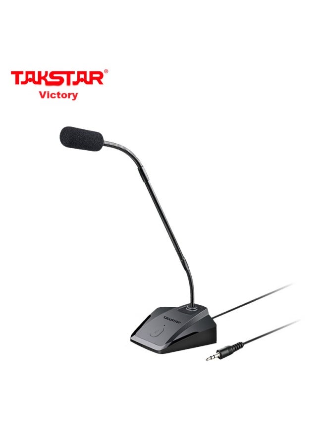 Takstar Ms-580 Wired Conference Microphone For Online Cl, Desktop Computers, Laptops, Voice Chat, Gaming, And Condenser Microphone - Image 1