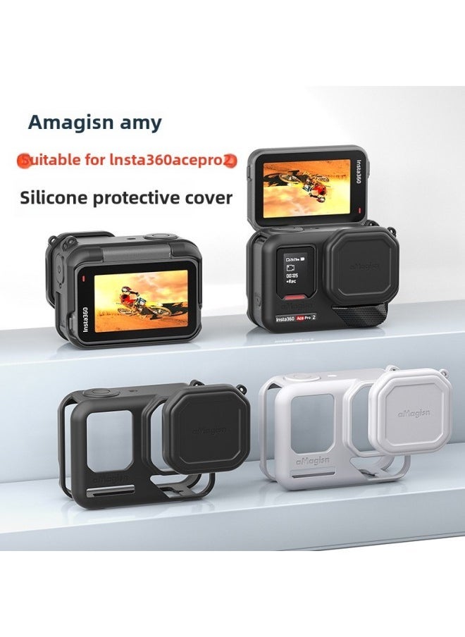 Generic AMagisn Amei Yingshi Insta360 AcePro2 Silicone Cover Protective Cover Lens Body Protection Accessories-Color:Acepro  - Image 5