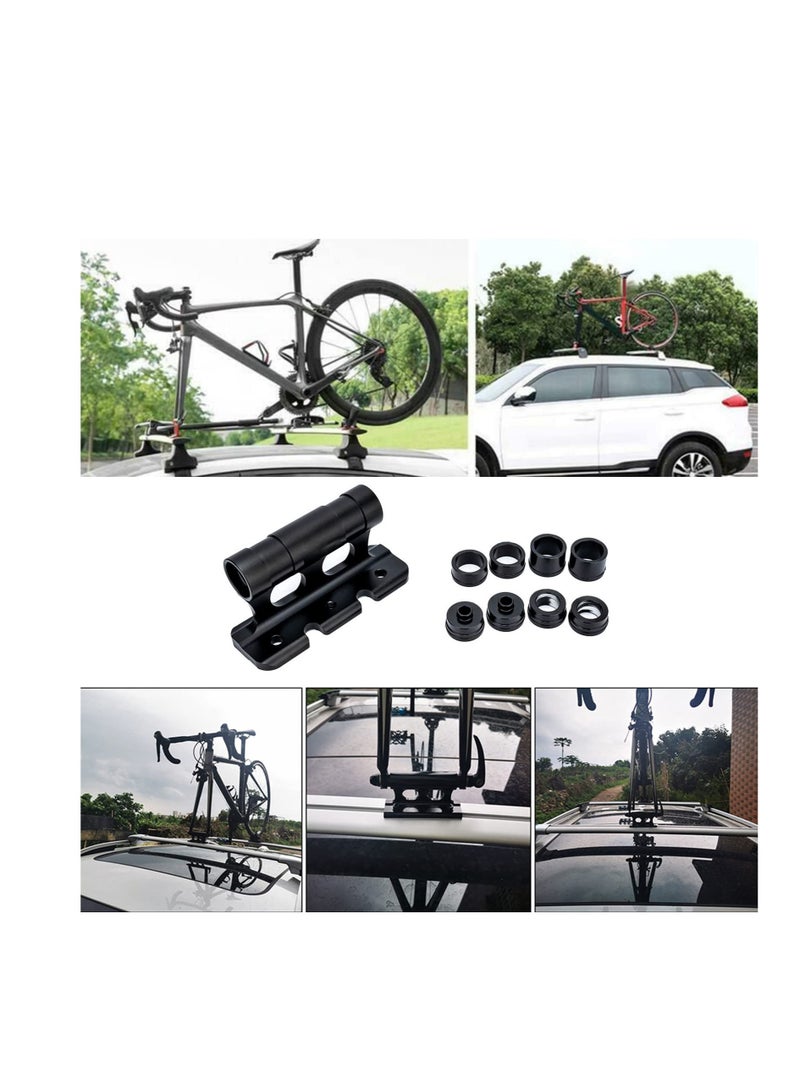 Bike Fork Mount, Bike Car Rack Carrier, Aluminum Alloy Bicycle Fork Bracket, Suitable for Outdoor Travel Transporting Bicycle, Fits Thru Axle Fitments Sizes 100*5/100*12/100*15/110*15mm