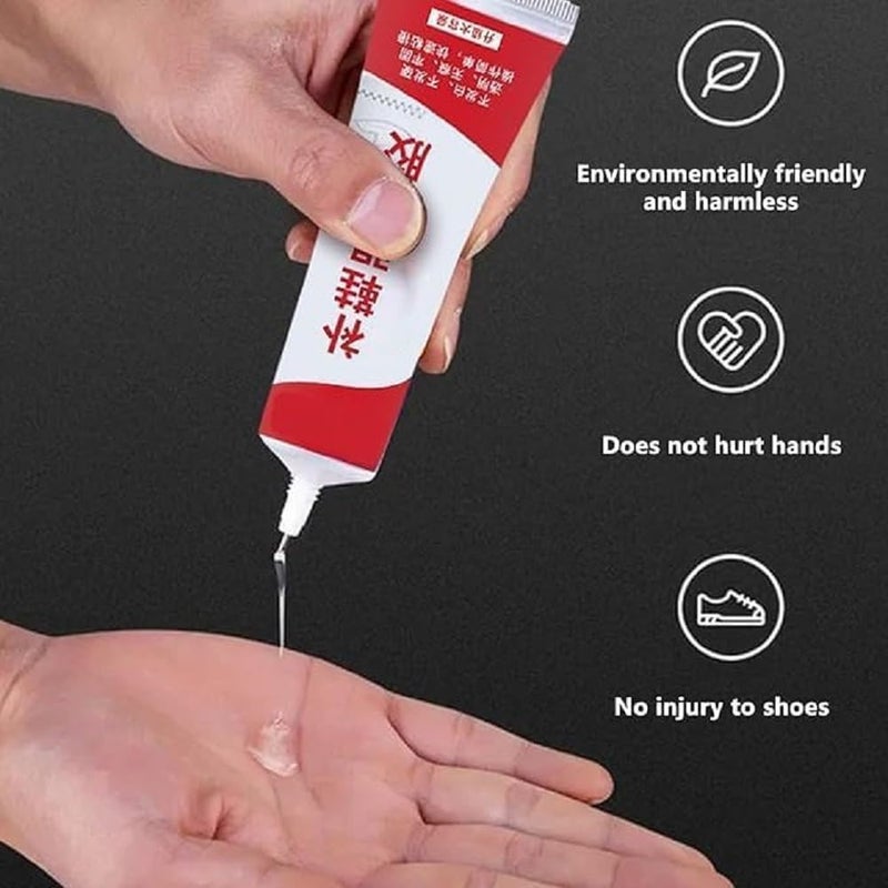 PRAYTEX Shoe Repair Glue, 60ml Waterproof & Quick-Drying Footwear Adhesive, Instant Strong & Flexible Fabric Glue for Sole Repair, Sneakers, Boots, All Types of Shoes (Shoe Repair Glue) - Image 3