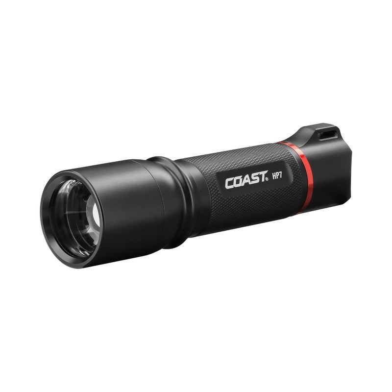 COAST® HP7 730 Lumen Focusing LED Flashlight with SLIDE FOCUS® and BEAM LOCK®, Black - Image 1