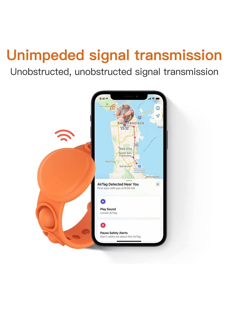 6-piece AirTag children's wrist strap protective sleeve - Image 2