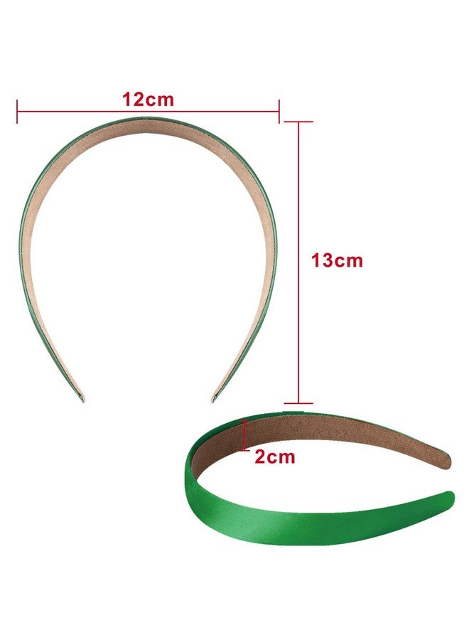 Duufin 22 Pieces Satin Headbands 2Cm Plain Headband Nonslip Hair Headband Colorful Diy Headbands For Women And Girls 22 Colors - Image 3