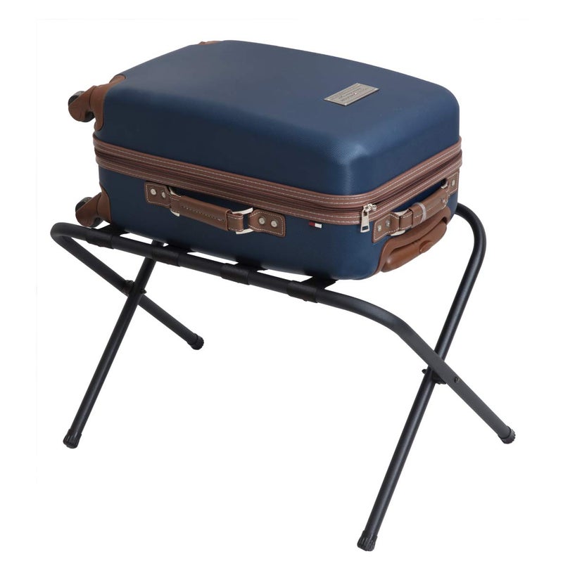 Mabel Home Metal Folding Luggage Rack Black - Image 2